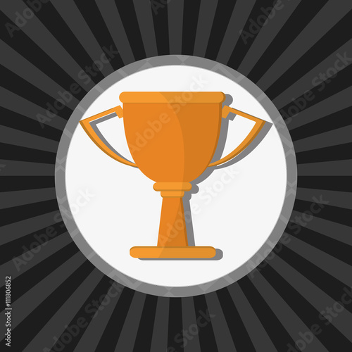 Champion design. winner icon. Colorful illustration