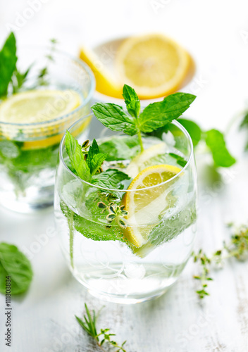 Lemon and Herb Detox Water
