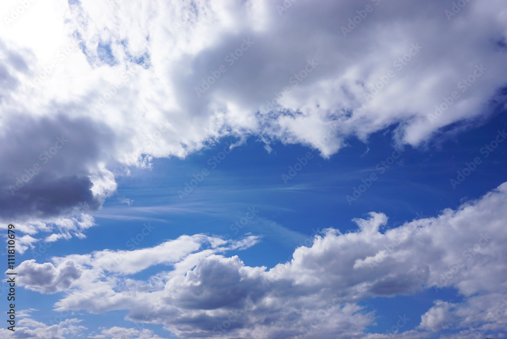 blue sky and clouds with copy space blue sky and clouds with copy space