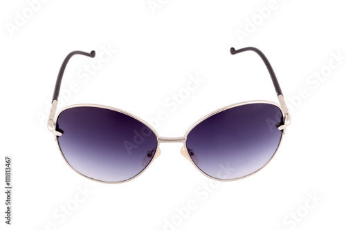sun glasses blue isolated over the white background