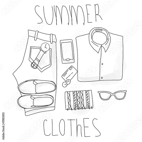 set summer clothing photo