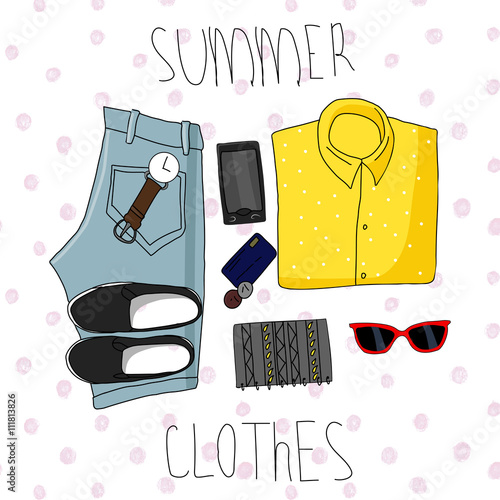 set summer clothing photo