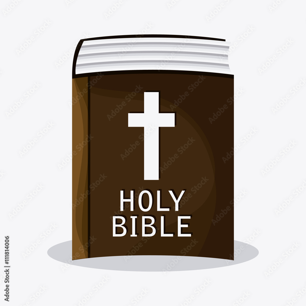 Bible design. Book icon. Flat illustration Bible design. Book icon. Flat illustration