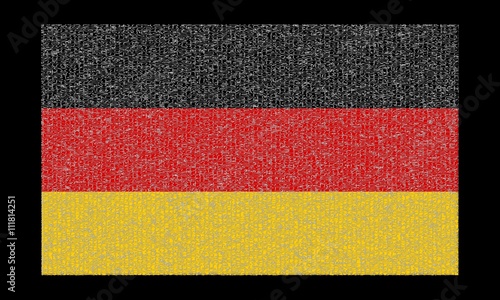 Illustration of the German flag.