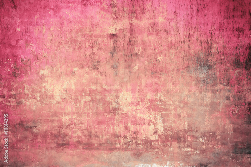 Real wall background  pink grungy texture.