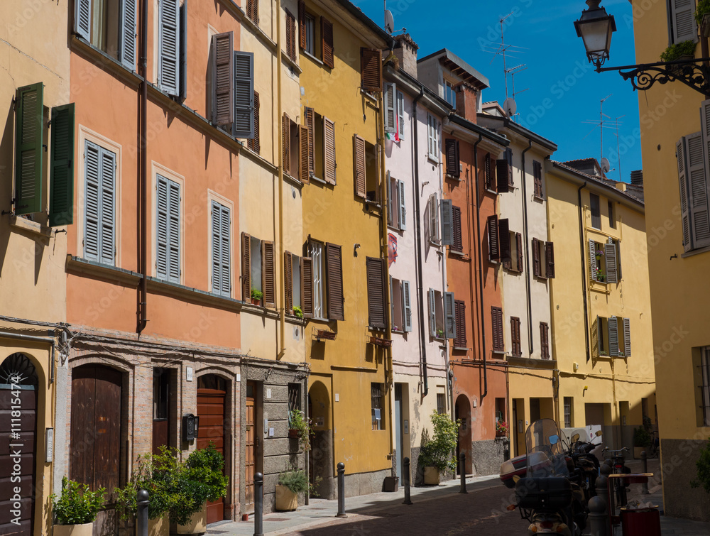 Street scene in Parma, Italy