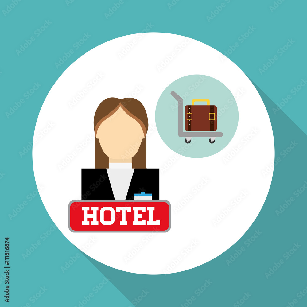 Hotel design. service icon. travel concept Hotel design. service icon. travel concept