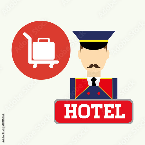 Hotel design. service icon. travel concept