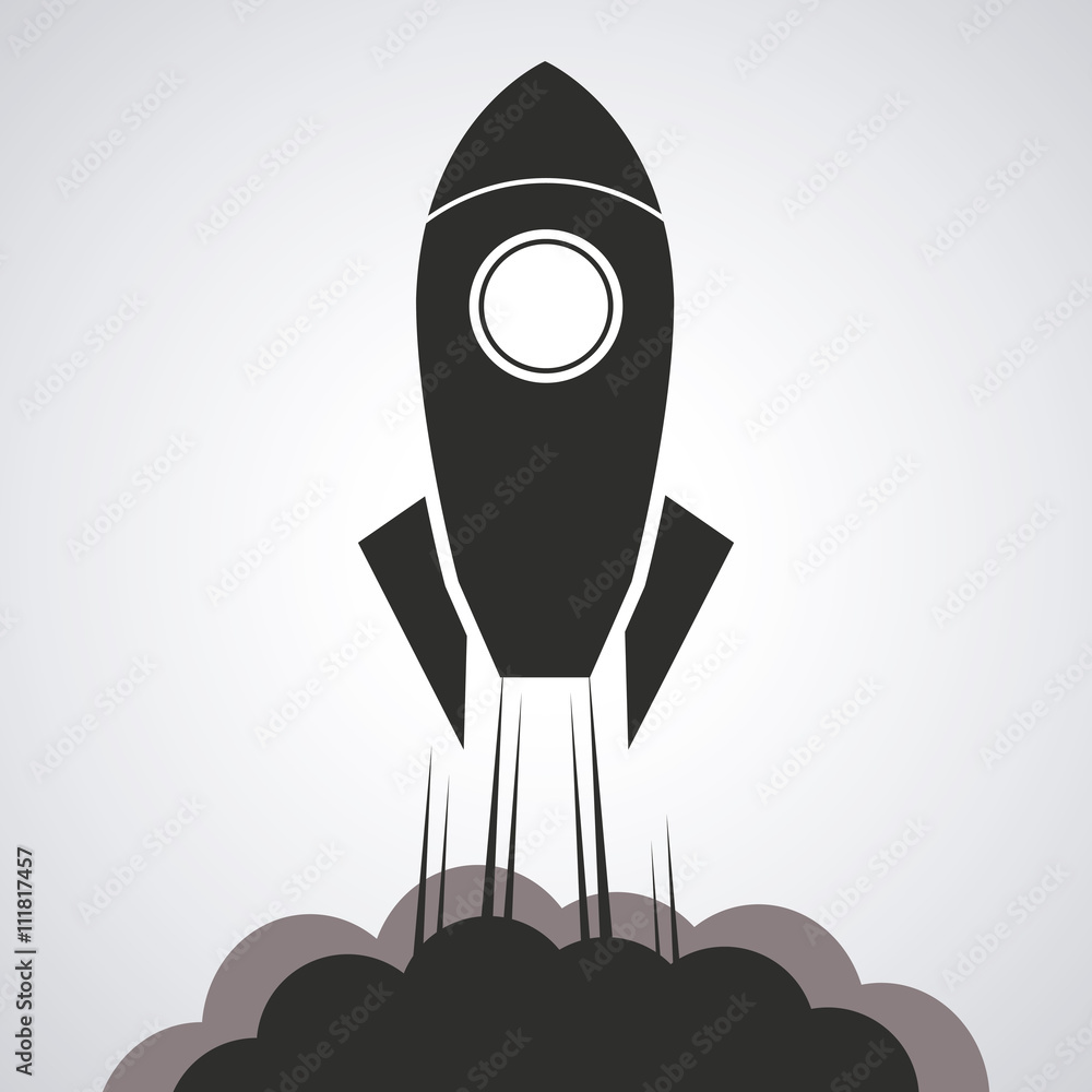 Rocket desing. Spaceship icon. Flat illustration , editable vector Rocket desing. Spaceship icon. Flat illustration , editable vector