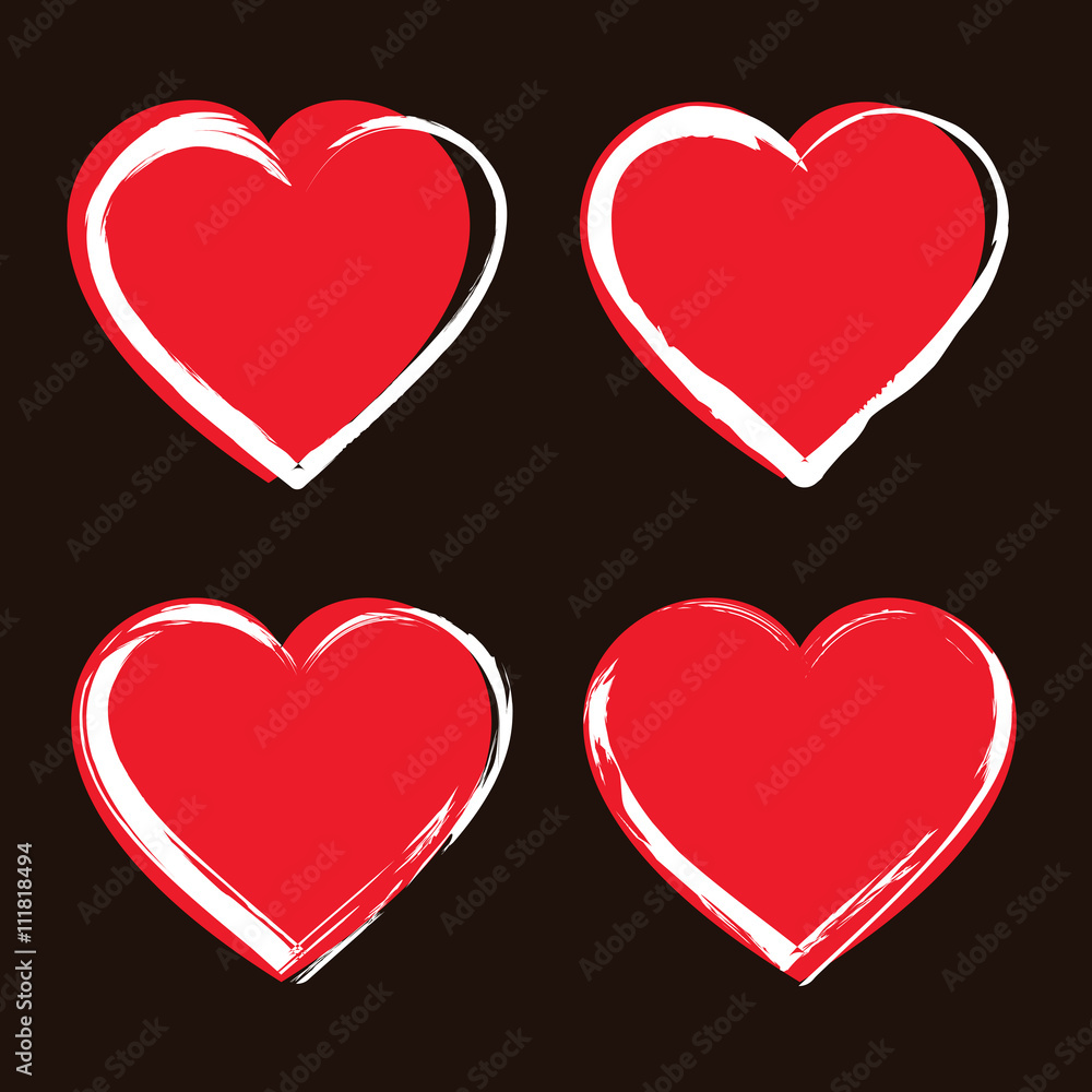 Heart Icons Set Heart Icons Set