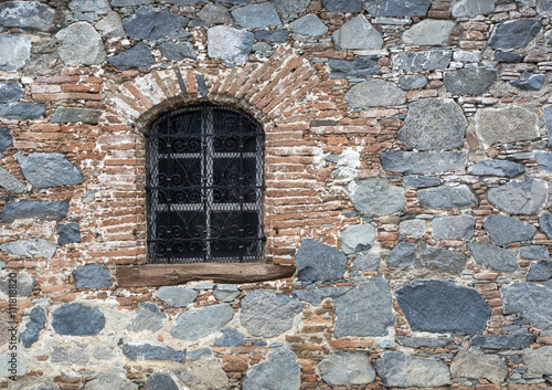 Wallpaper Mural window in old stone wall Torontodigital.ca
