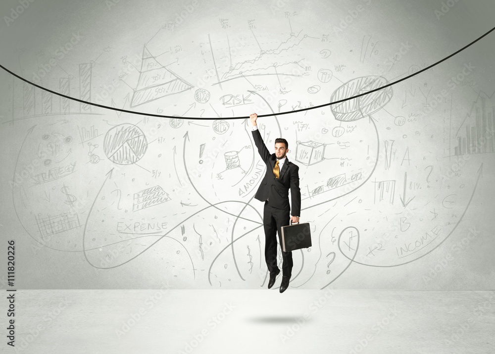 Hanging businessman concept Hanging businessman concept