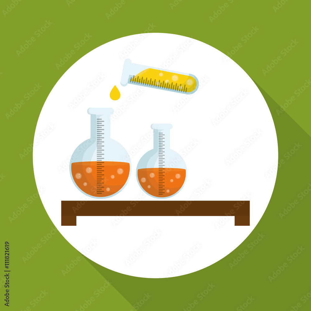 Science design. Research concept. Chemistry illustration