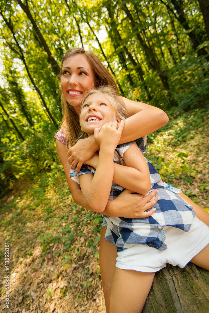 Fototapeta premium Loving Mother And Daughter