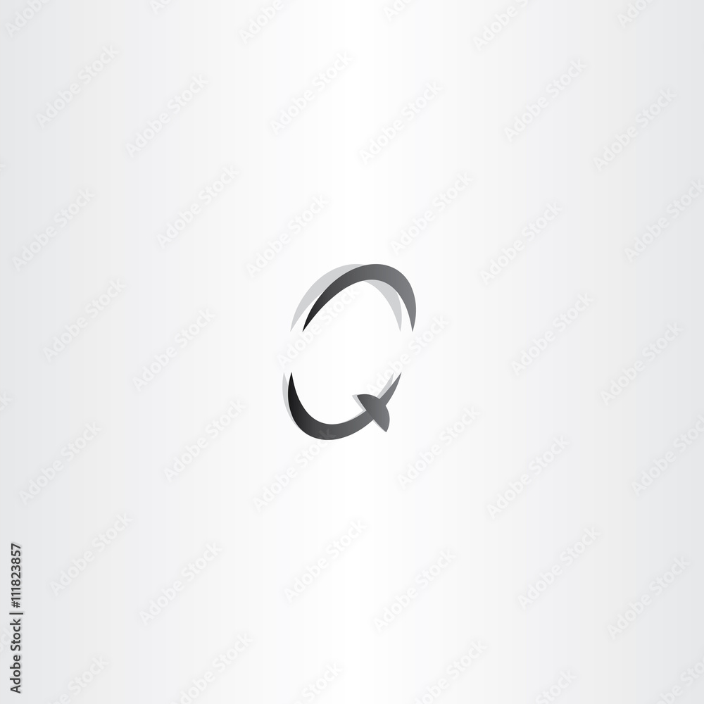 letter q black gradient logo vector icon symbol letter q black gradient logo vector icon symbol