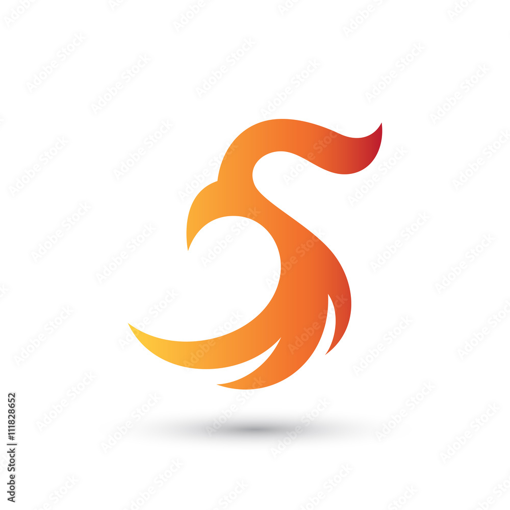 Obraz premium Abstract Eagle Shape Logo