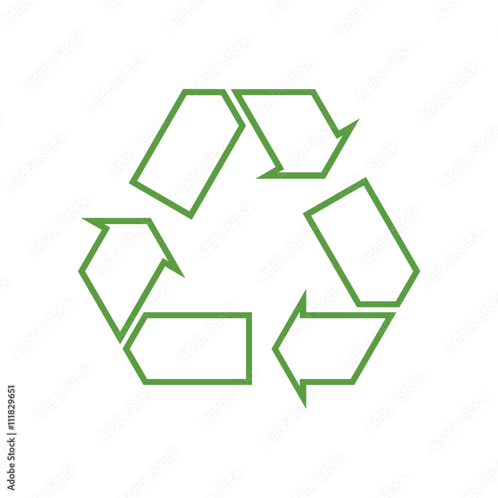 recycling icon, ecology green icons set on white background recycling icon, ecology green icons set on white background
