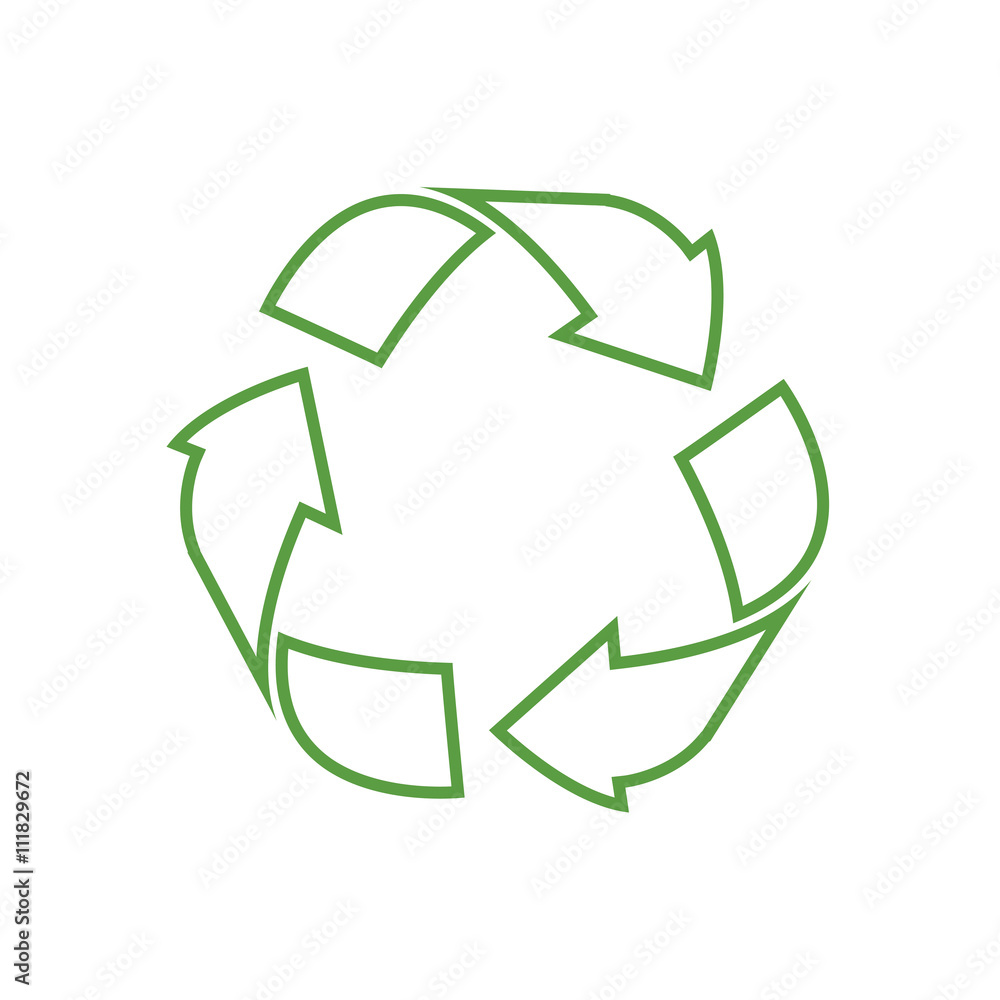 recycling icon, ecology green icons set on white background recycling icon, ecology green icons set on white background