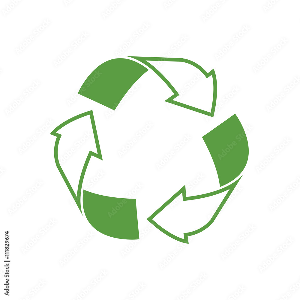 recycling icon, ecology green icons set on white background recycling icon, ecology green icons set on white background