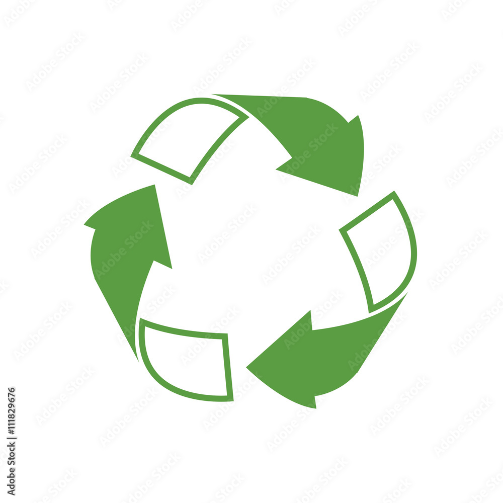 recycling icon, ecology green icons set on white background recycling icon, ecology green icons set on white background
