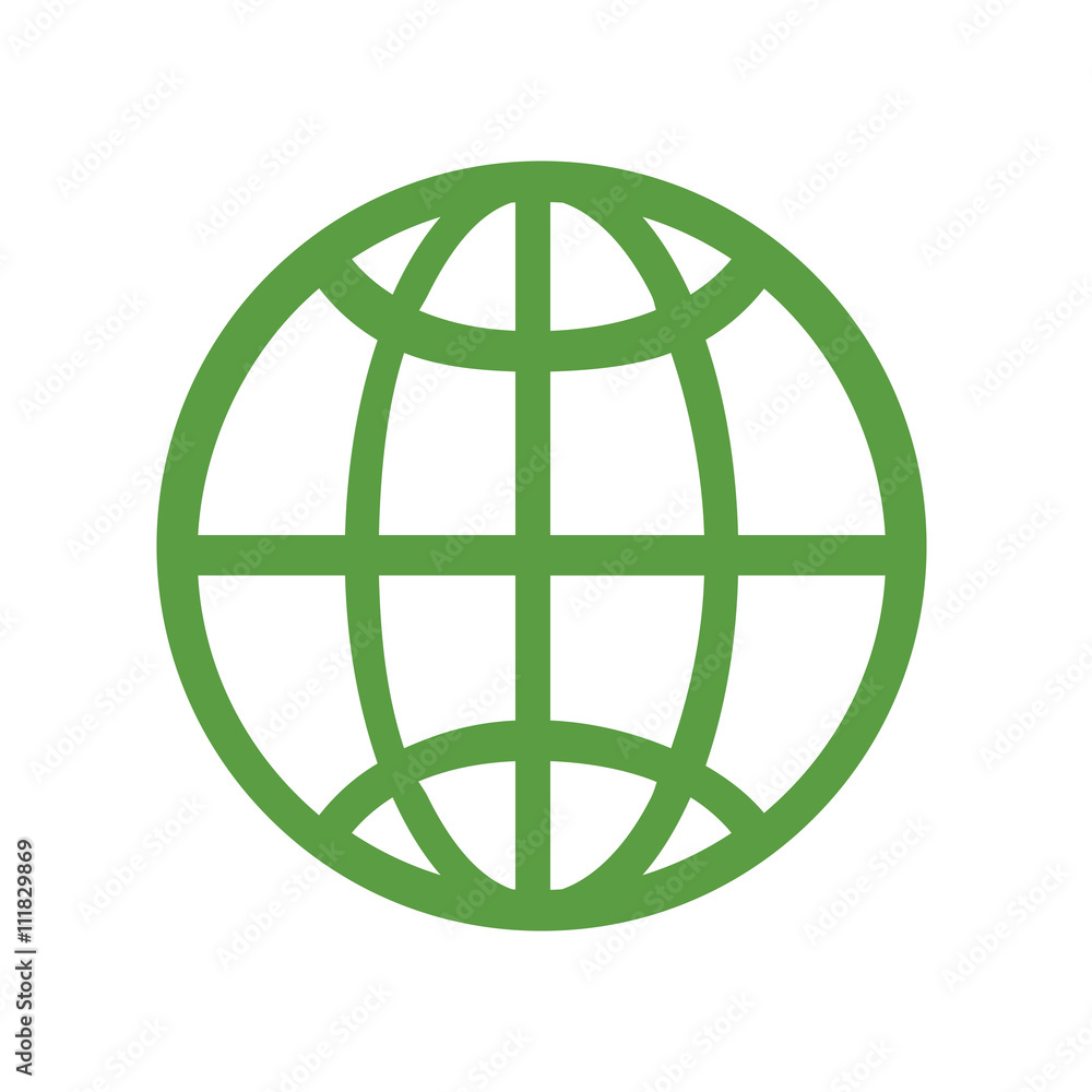 earth, globe, ecology green icons set on white background earth, globe, ecology green icons set on white background