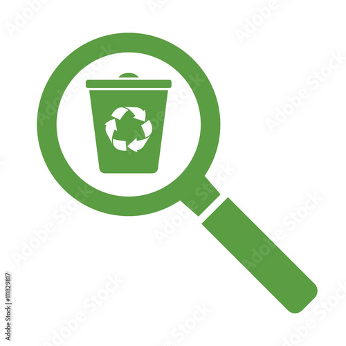 loup, ecology green icons set on white background