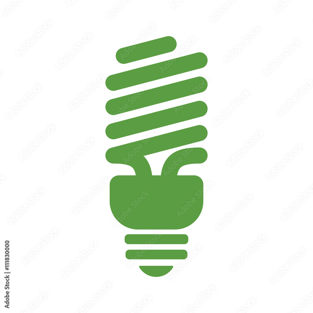 bulb, ecology green icons set on white background bulb, ecology green icons set on white background