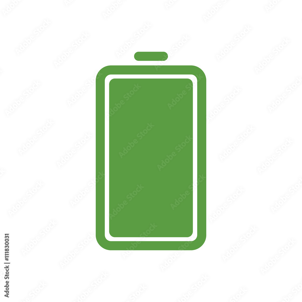 battery, ecology green icons set on white background battery, ecology green icons set on white background