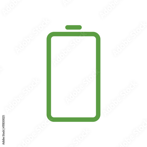 battery, ecology green icons set on white background