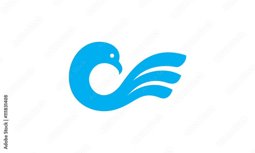 bird abstract logo bird abstract logo