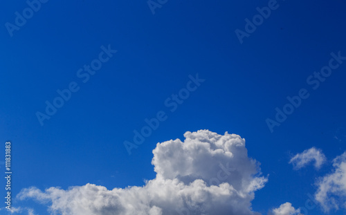 Blue sky with cloud