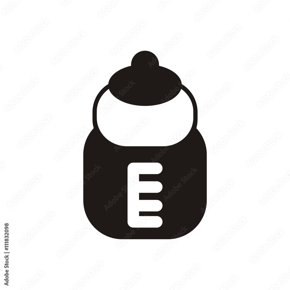 Baby icon pacifier bottle_Black Baby icon pacifier bottle_Black