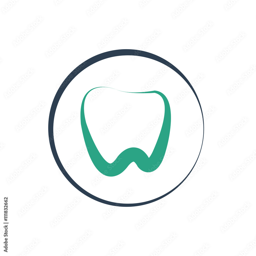 Fototapeta premium Dentist Dental Tooth vector logo icon