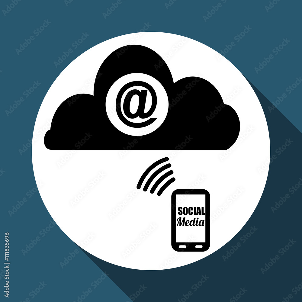 Social media design. media icon. communication concept, Social media design. media icon. communication concept,