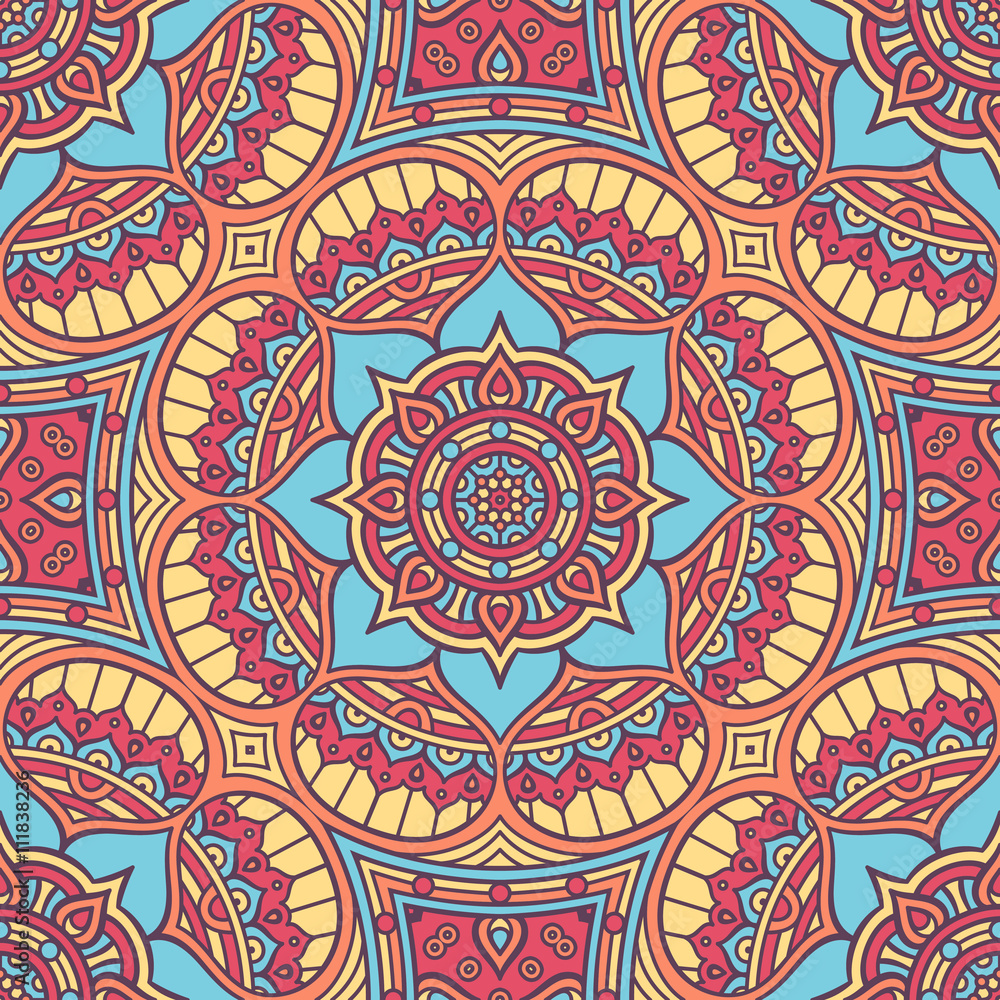 Ethnic floral seamless pattern Ethnic floral seamless pattern