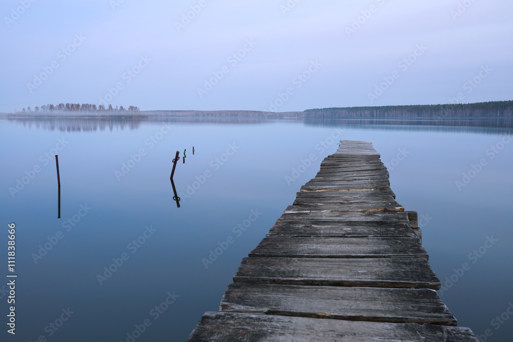 Fototapeta premium old wooden pier
