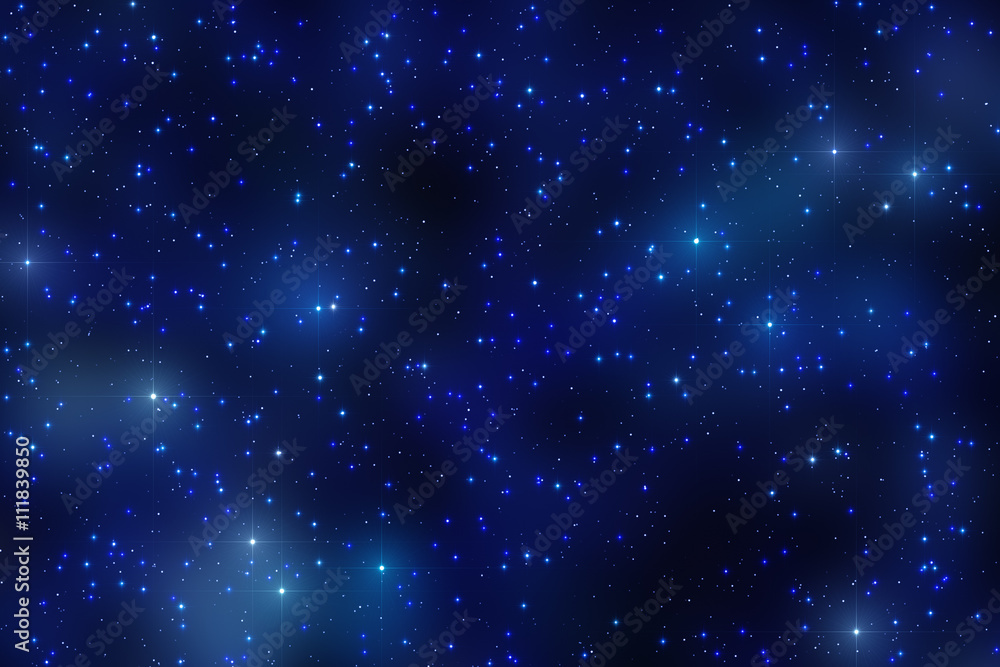 Fototapeta premium Milky way stars and star-dust in deep space / cosmos.