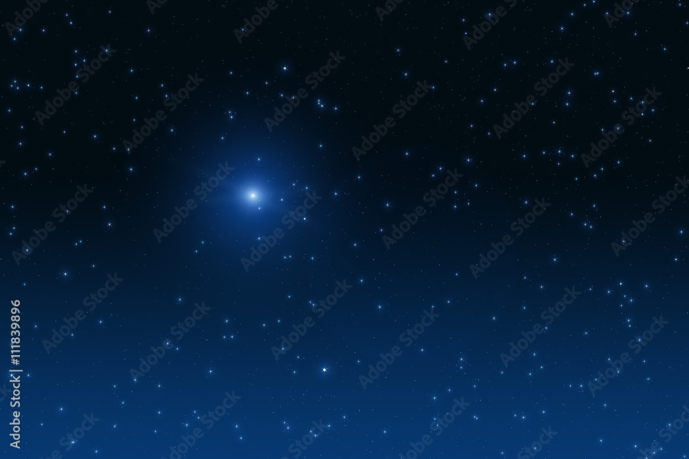 Fototapeta premium Milky way stars and star-dust in deep space / cosmos.