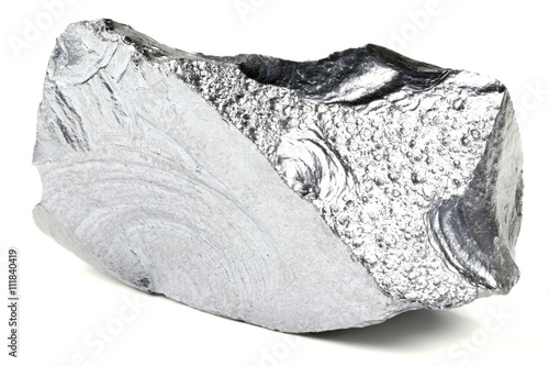 Silizium isoliert auf weißem Hintergrund 