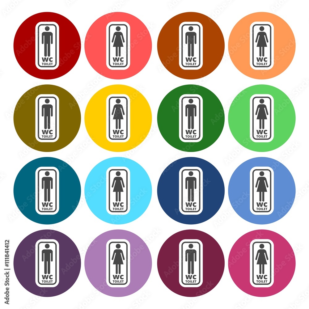 Toilet Symbol set Toilet Symbol set