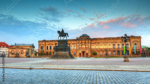 Zwinger Palace in the old town of Dresden, Germany. HDR image.