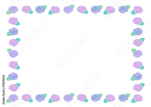 あじさい イラスト 背景 フレーム Stock Vector Adobe Stock