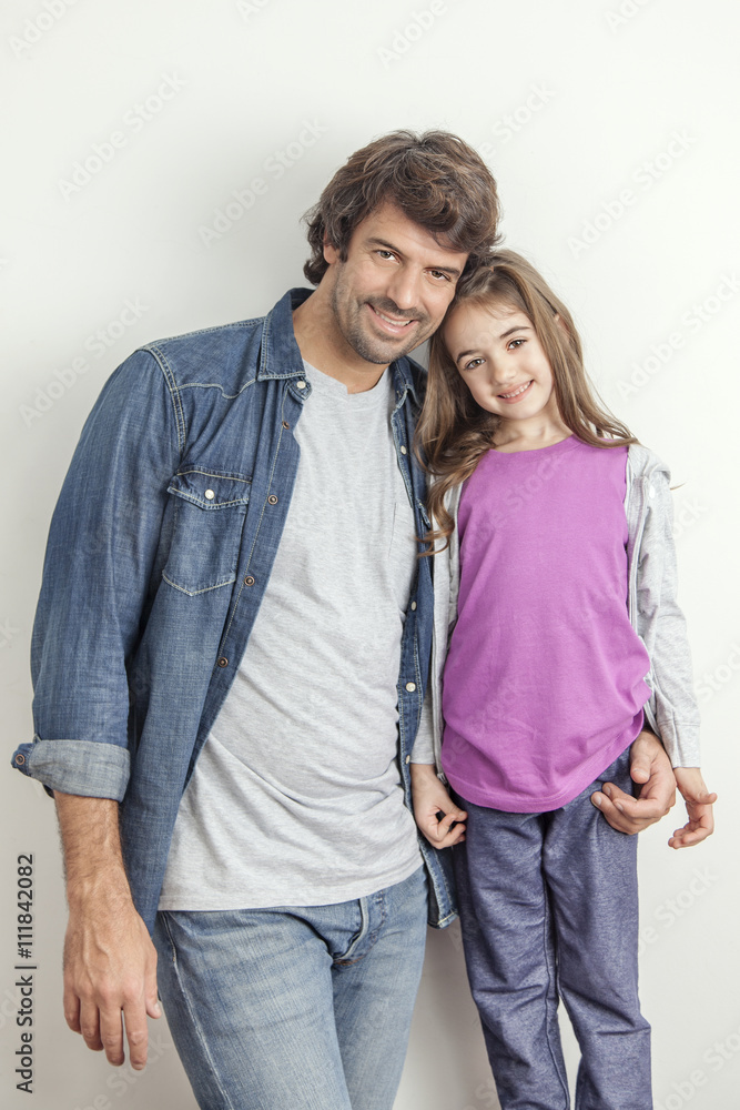 An image of a father and a daughter An image of a father and a daughter