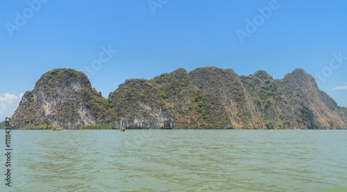 Limestone island in Phang Nga Bay National Park  Thailand