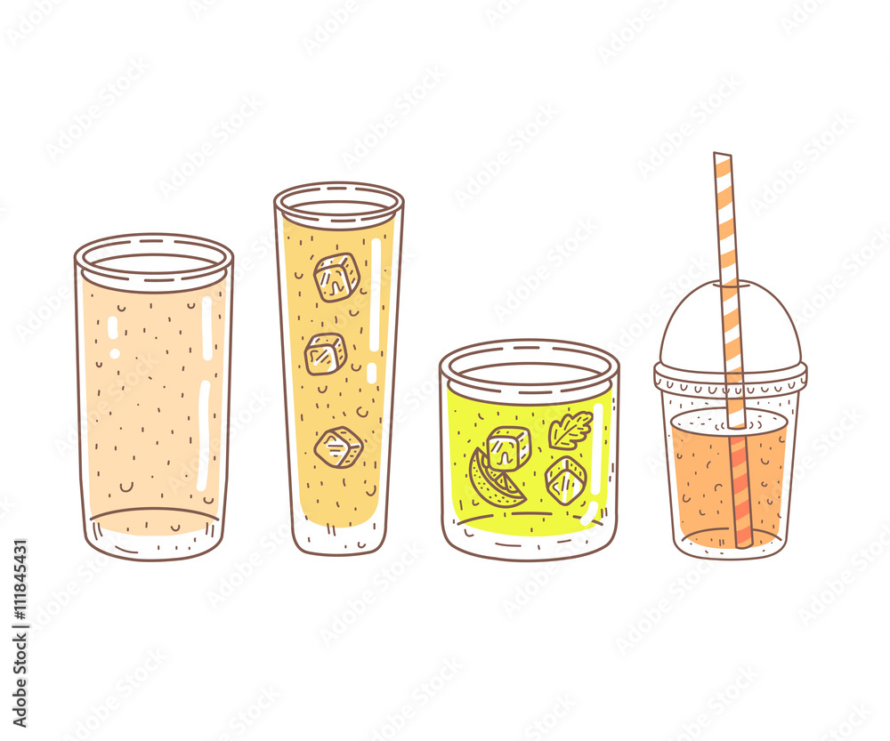 Cartoon Lemonade Cup