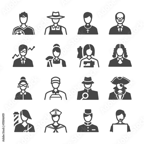 Career icon set