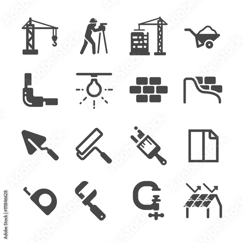 Construction icons set 2