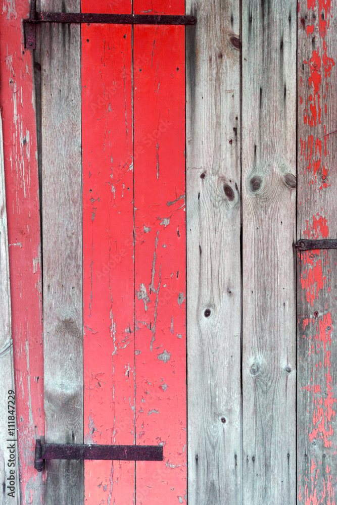 The old red wood texture with natural patterns The old red wood texture with natural patterns