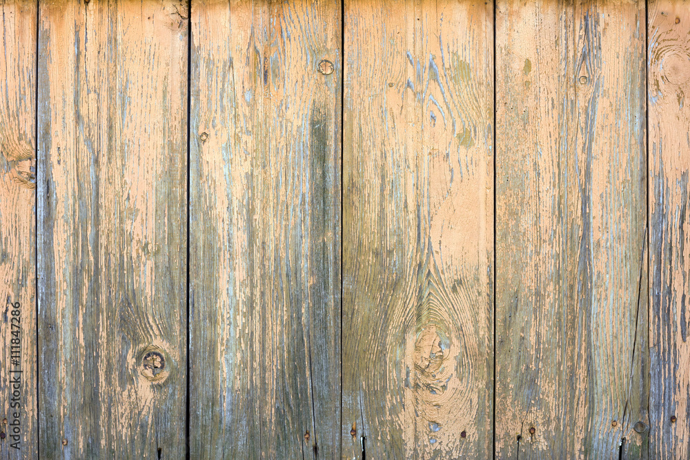 Naklejka premium Old painted wood wall - texture or background