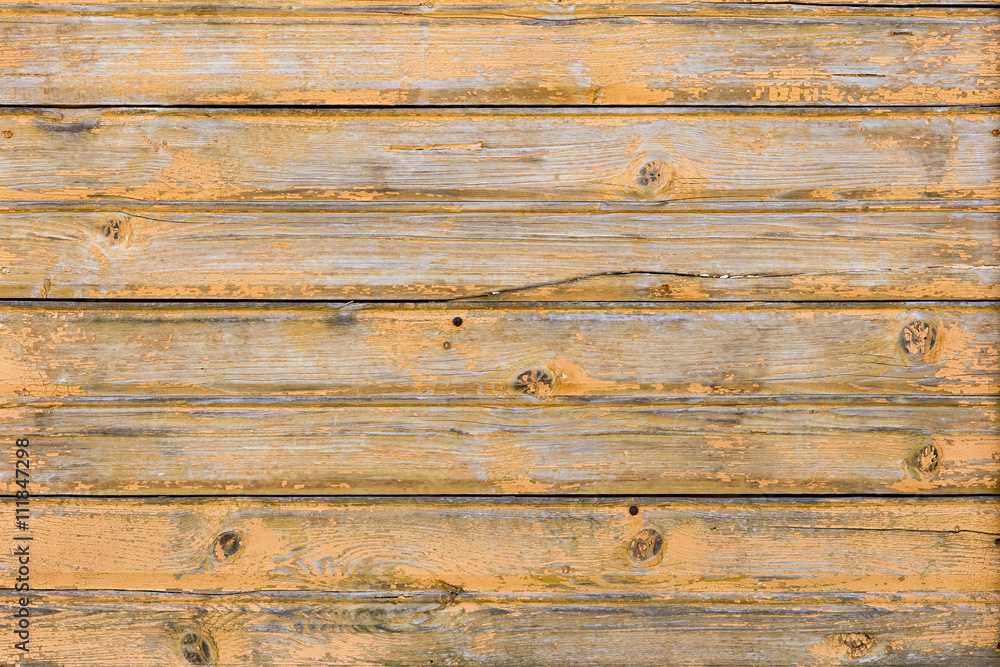 Old painted wood wall - texture or background